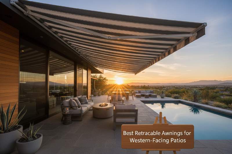 Best Retractable Awnings for Western-Facing Patios