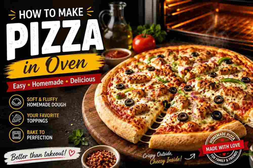 How to Make Pizza in Oven – Easy Homemade Pizza Recipe