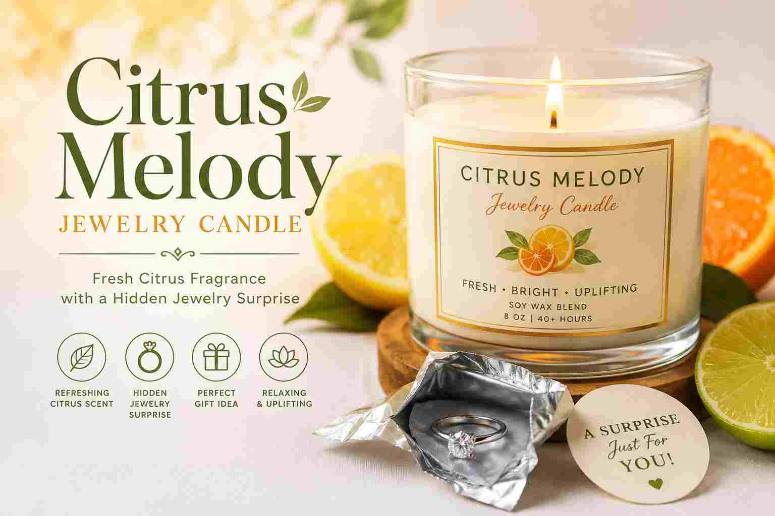 Citrus Melody Jewelry Candle