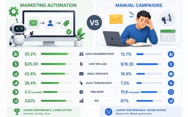 Marketing Automation vs Manual Campaigns: Comparison