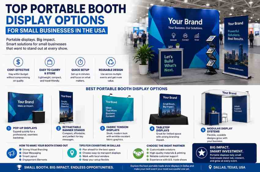 Top Portable Booth Display Options for Small Businesses