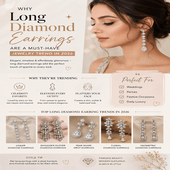 Why Long Diamond Earrings Are a Must-Have Jewelry Trend