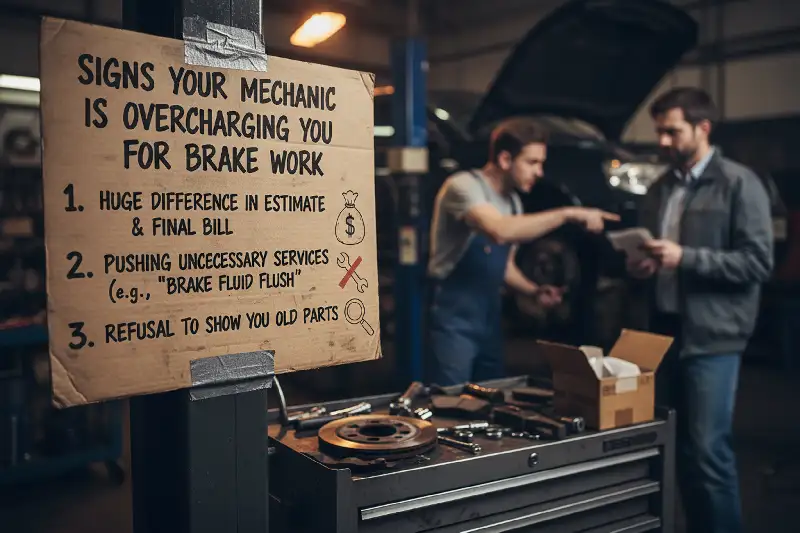 Signs Your Mechanic is Overcharging You for Brake Work