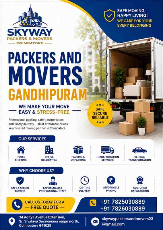 Packers and Movers Gandhipuram