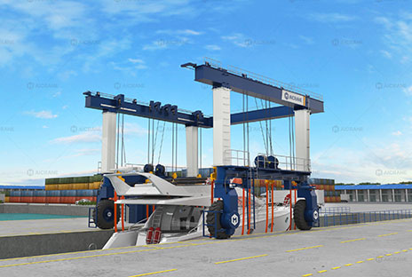 90-Degree and Carousel Steering for Mobile Boat Hoists