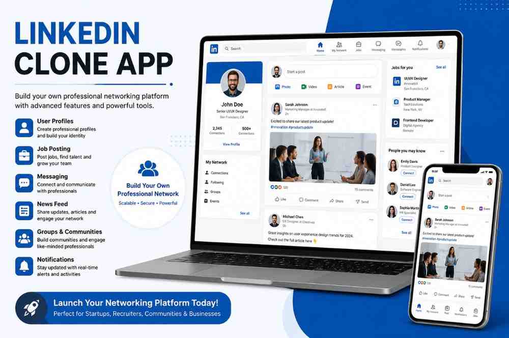 LinkedIn Clone App for Professional Networks