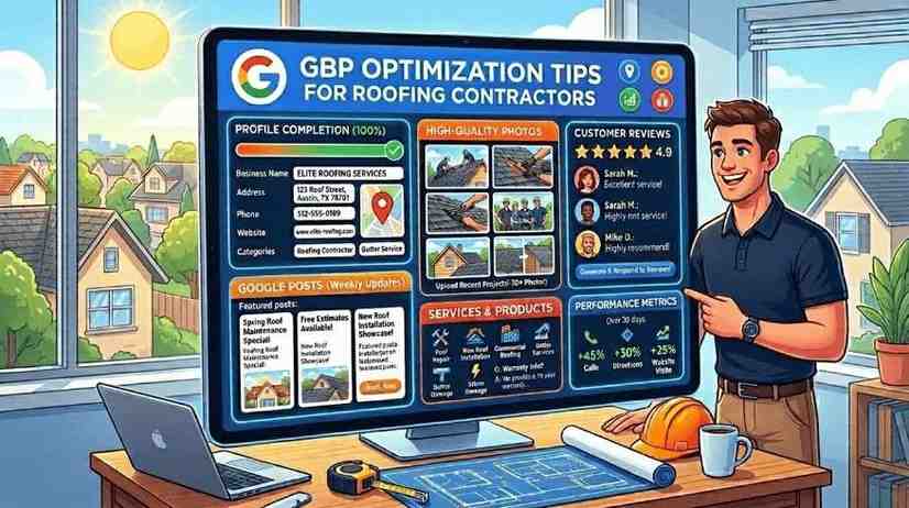 GBP Optimization Tips for Roofing Contractors