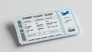 cheap dummy ticket