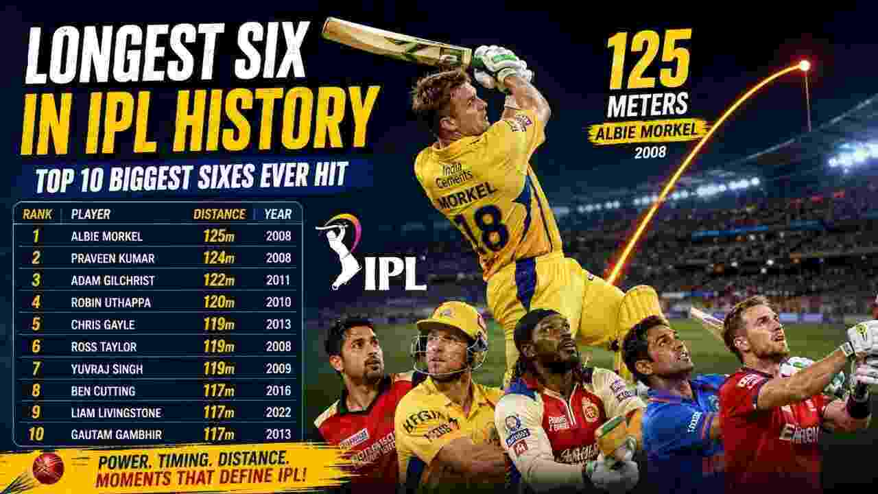 Longest Six in IPL History