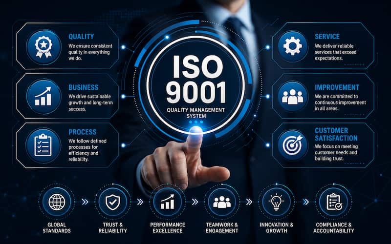 Benefits of ISO 9001 for Manufacturing Companies