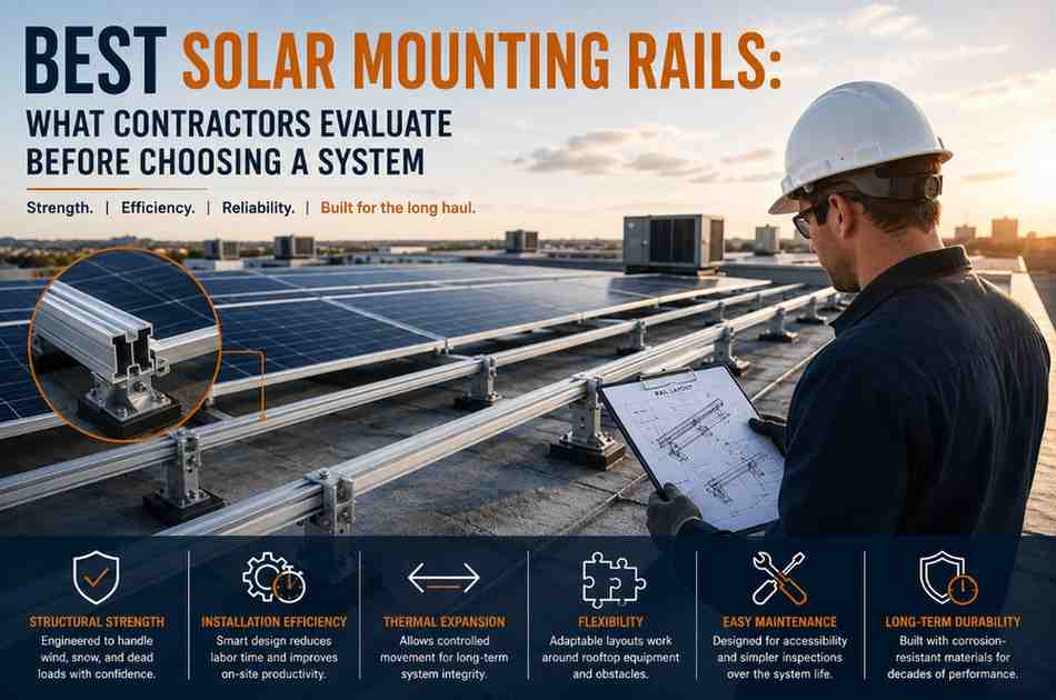 Best Solar Mounting Rails for Commercial Projects