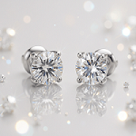 Diamond Stud Earrings by Divour Diamonds