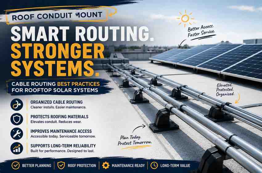 Roof Conduit Mount: Solar Cable Routing Tips