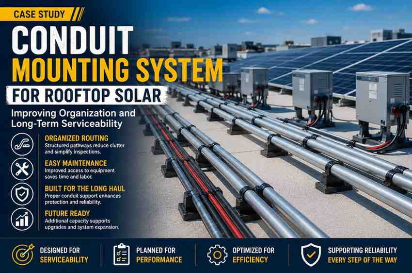 Rooftop Solar Conduit Mounting System Case Study