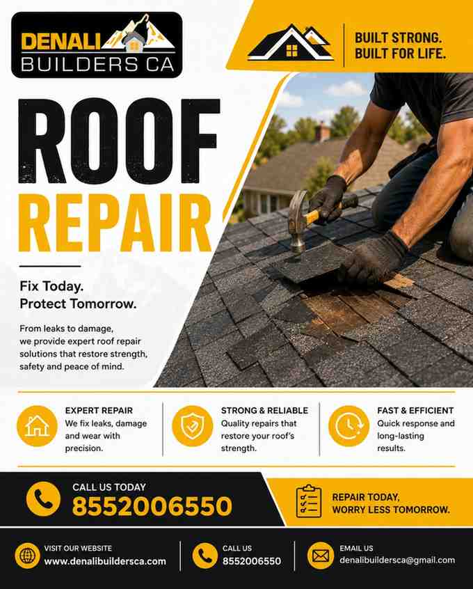 Roof Repair Services by Denali Builders & Roofing
