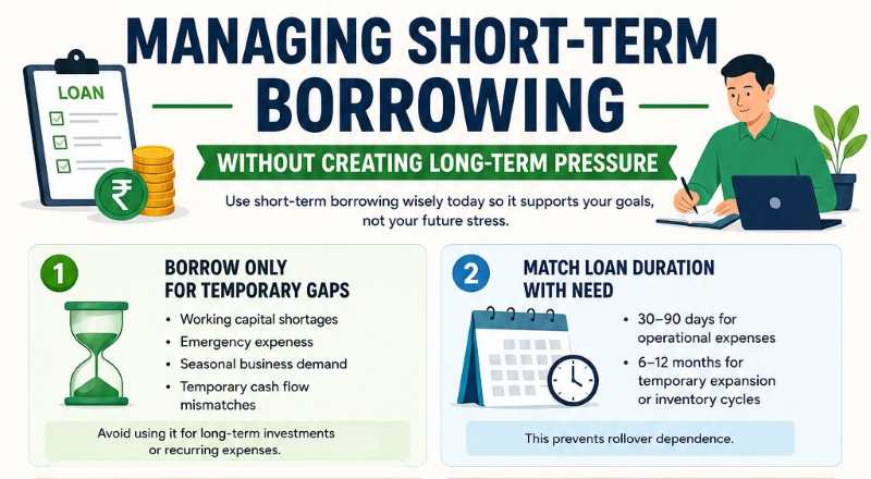 Managing short-term borrowing without creating long-term pressure
