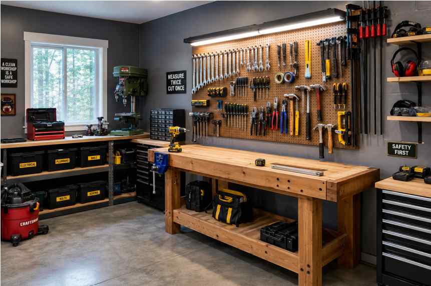 How to Build a  Home Workshop Without Overspending