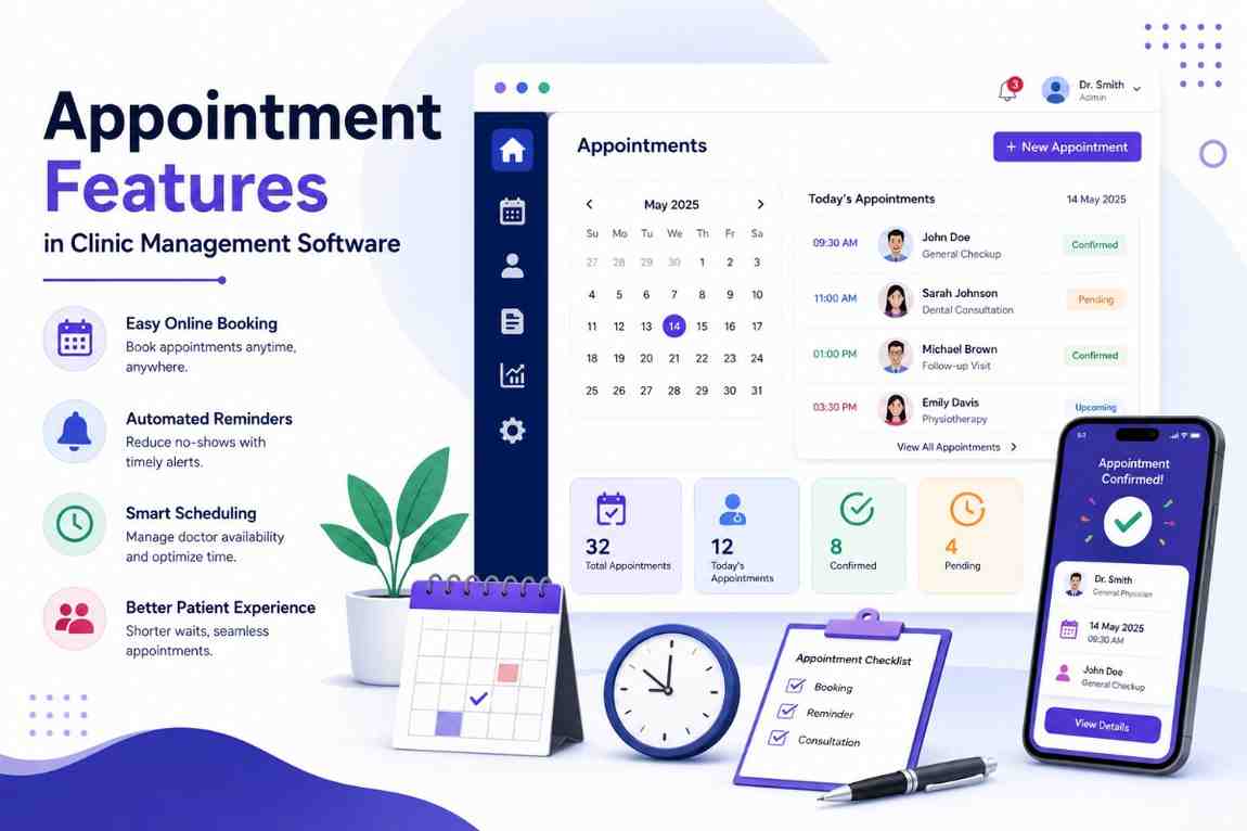Appointment Features in Clinic Management Software