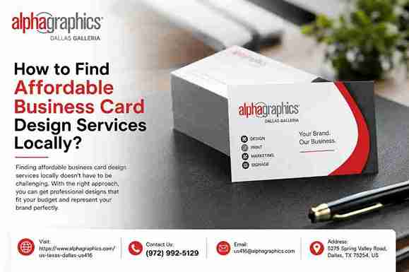 Find Affordable Business Card Design Services Locally?