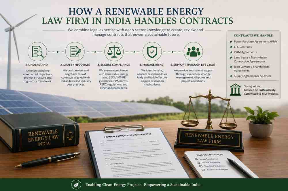 Renewable Energy Law Firm in India Handles Contracts