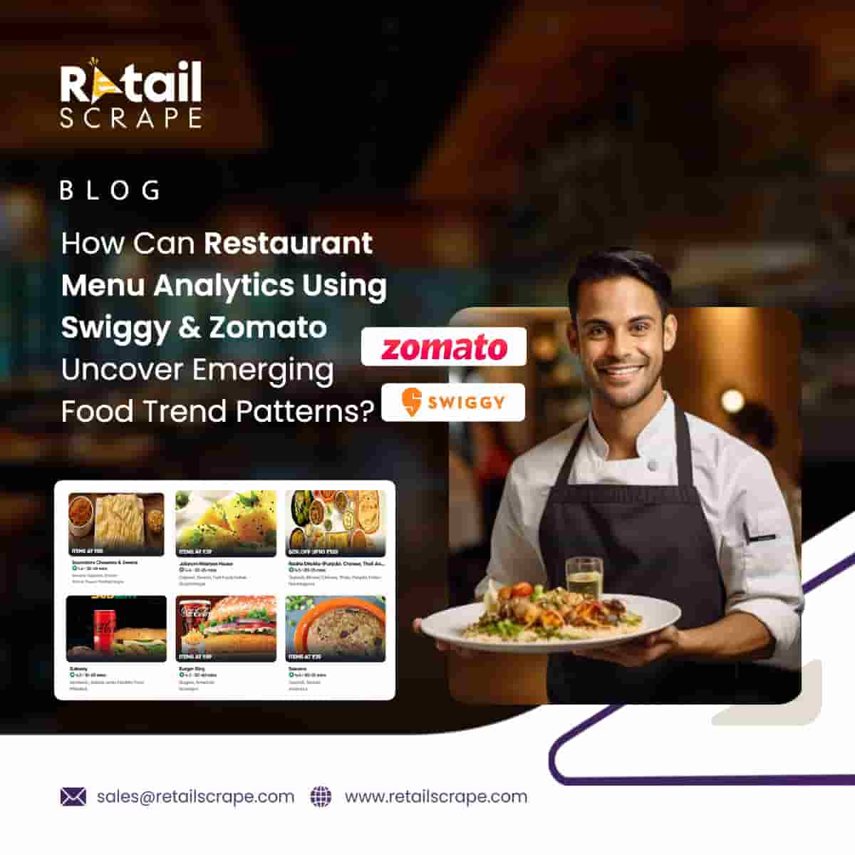 Success Via Restaurant Menu Analytics Swiggy & Zomato