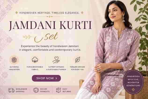 Jamdani Kurti Set Styles for Every Occasion
