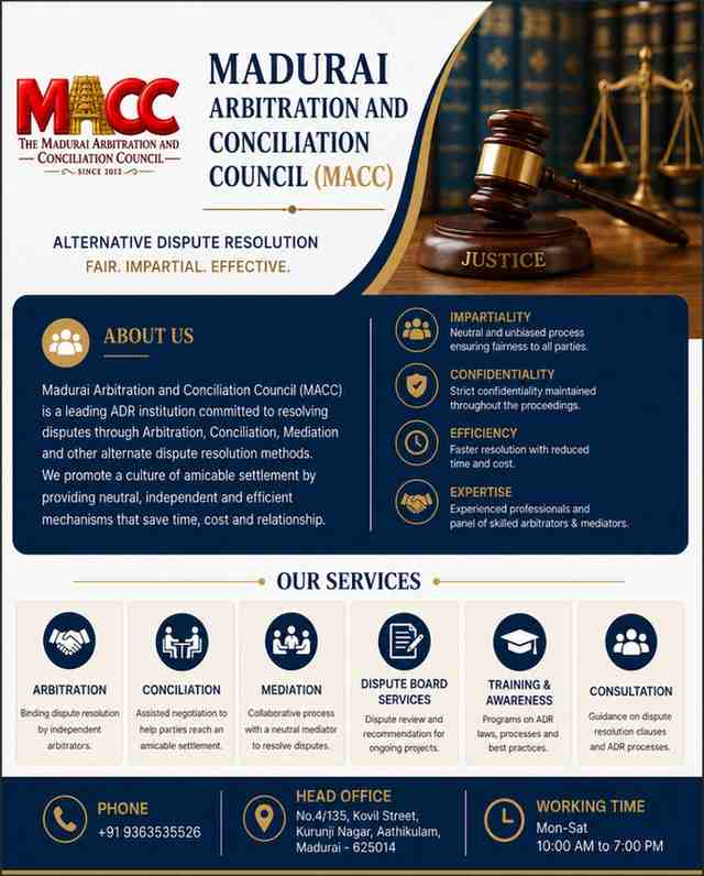 Madurai Arbitration and Conciliation Council (MACC)