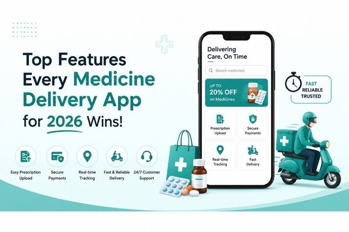 Top Features Every Medicine Delivery App for 2026 Wins!