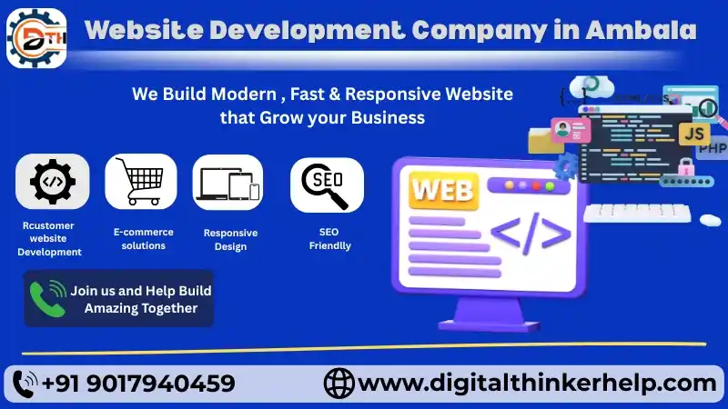 Website Development Company in Ambala Cantt/City