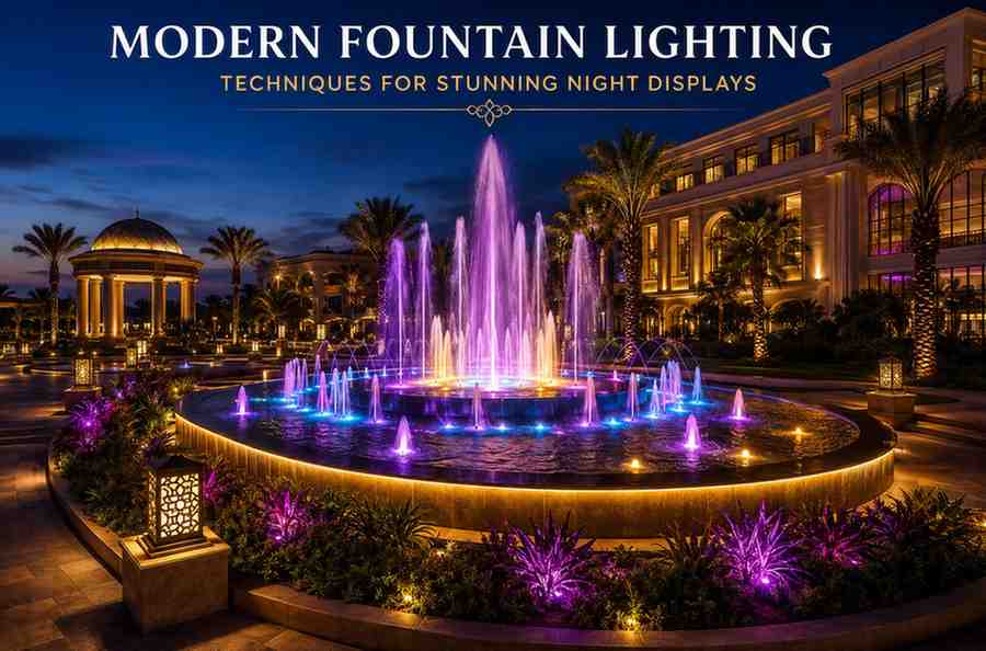 Modern Fountain Lighting for Stunning Displays