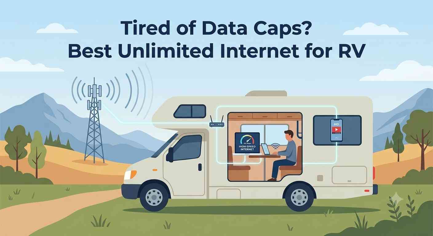 Tired of Data Caps? Best Unlimited Internet for RV Life
