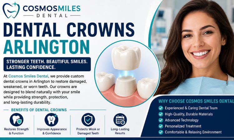 Dental Crowns Arlington | Restore Your Smile with Cosmos Smiles Dental