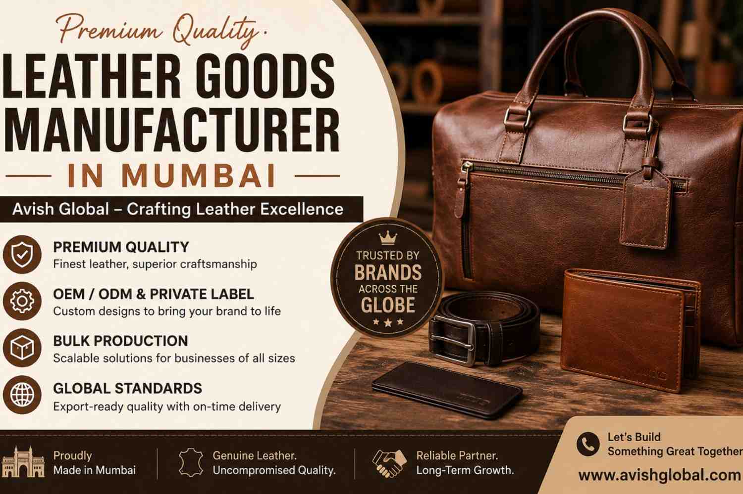Looking for a Trusted Leather Goods Manufacturer in Mumbai?