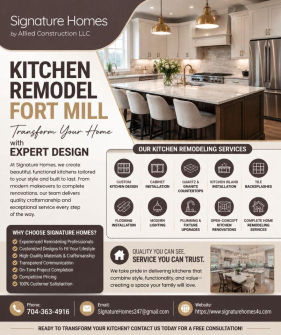Kitchen Remodeling Services in Fort Mill SC for Dream Kitchens