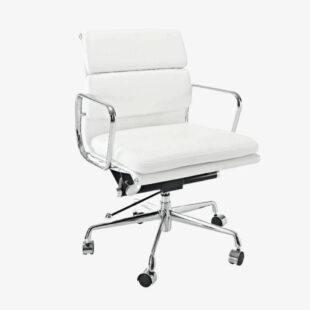 eames low back soft pad office chair white 1