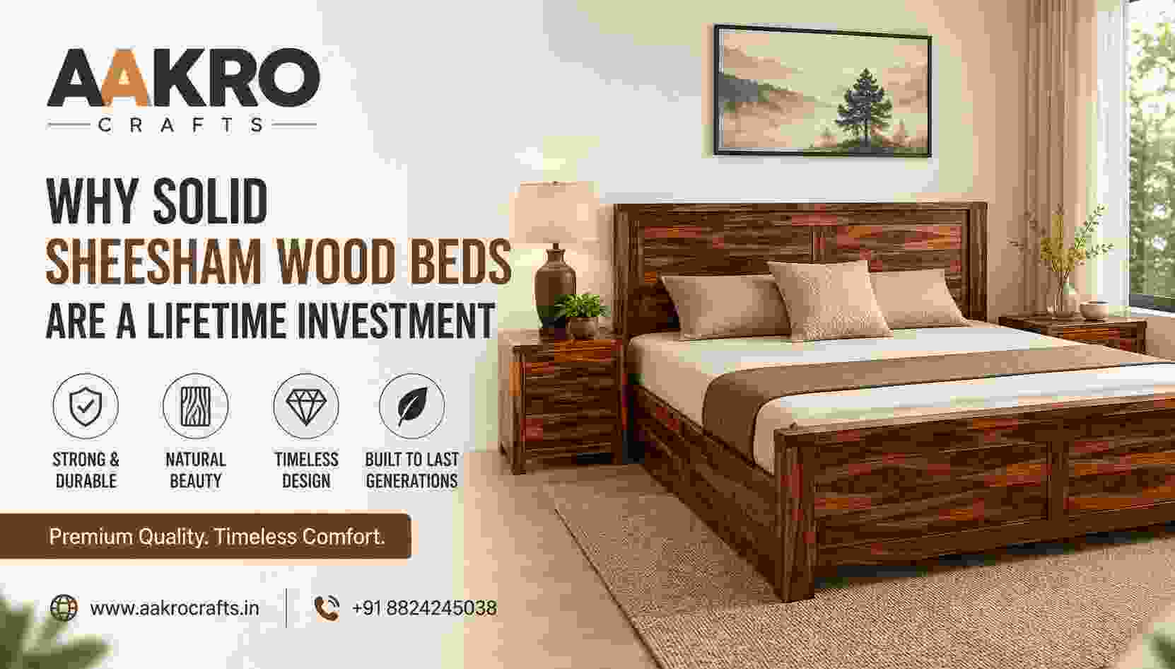 Why Solid Sheesham Wood Beds Are a Lifetime Investment