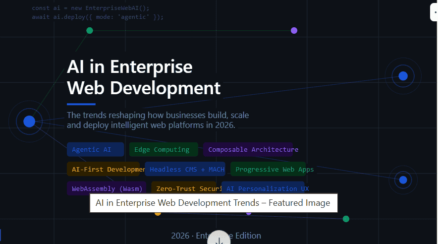 AI in Enterprise Web Development Trends