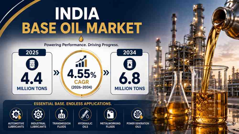 India Base Oil Market 2026-2034: Size, Growth & Outlook