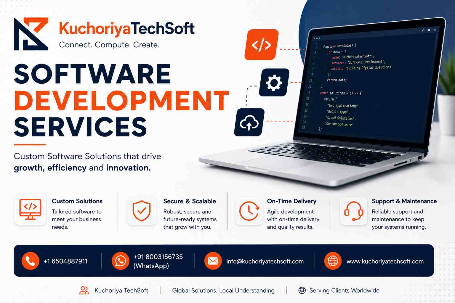 Build Secure Custom Software with Kuchoriya TechSoft