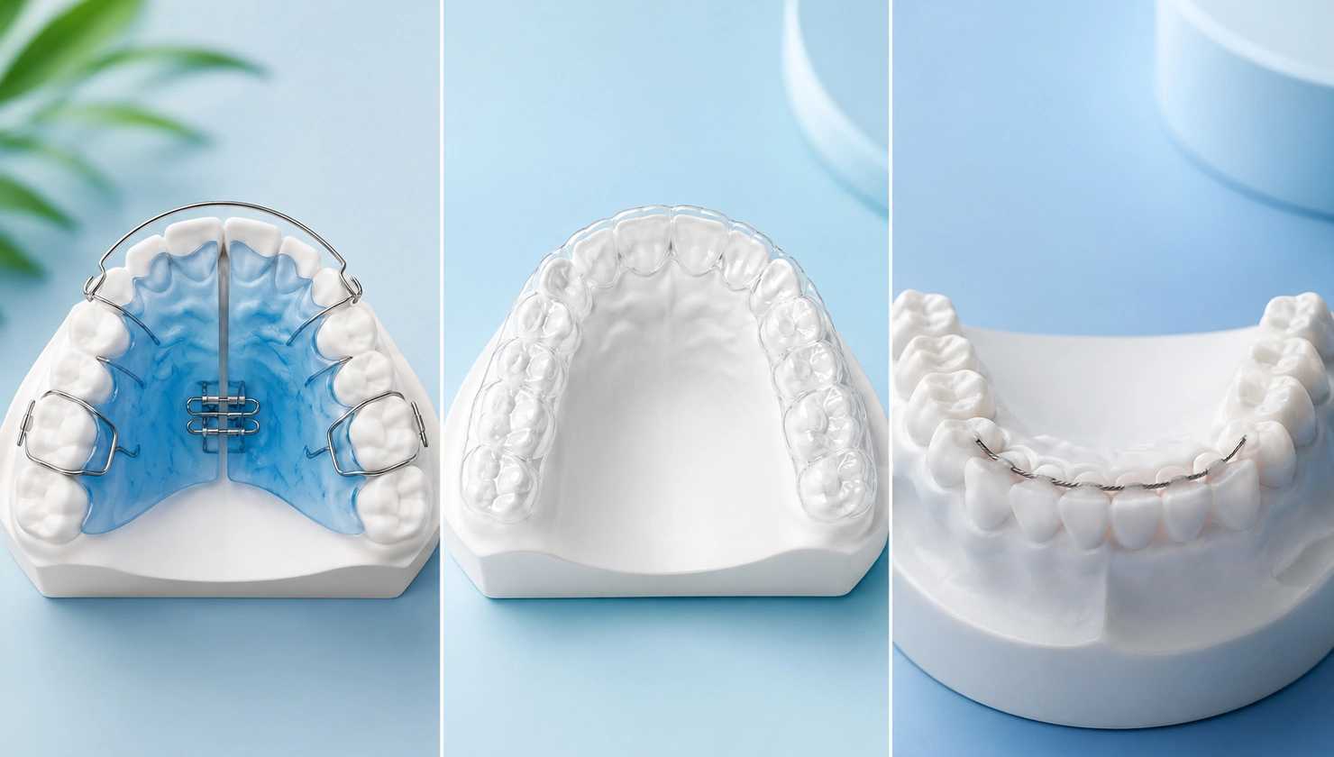 Types of Dental Retainers: Hawley, Clear & Permanent