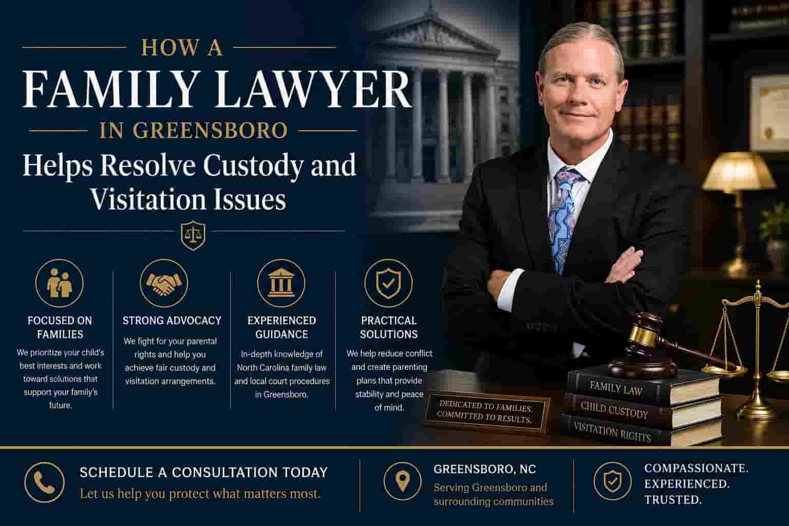 How a Family Lawyer in Greensboro Helps Resolve Custody