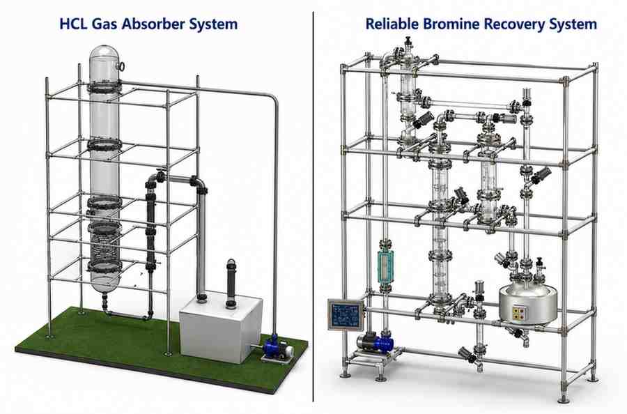 Halogen Gas Management in Chemical Plants