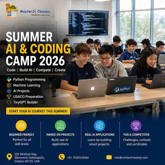 Online Summer Camp for Kids | Learn Python, AI & Coding – Contact Master Ji