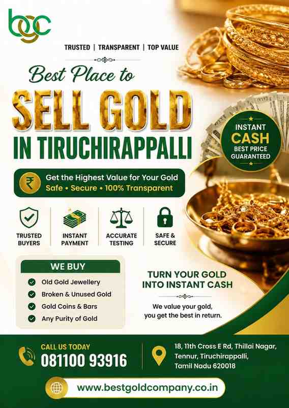 Best Place to Sell Gold in Tiruchirappalli