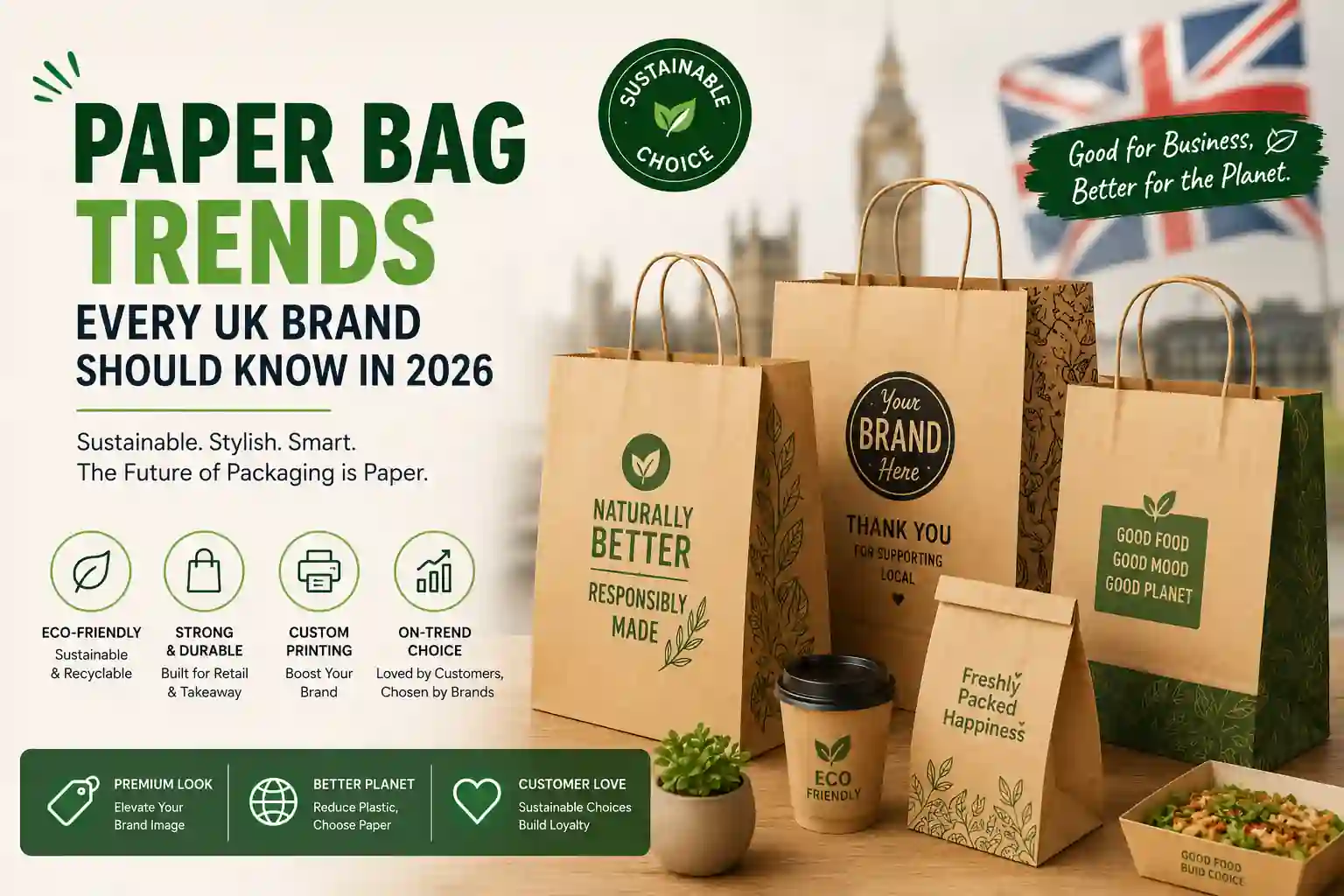 How Paper Bags Help UK Retail & Food Brands Grow Faster