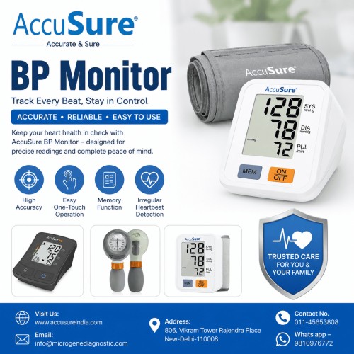 Buy BP Monitor Purchase Online Now | AccuSure India