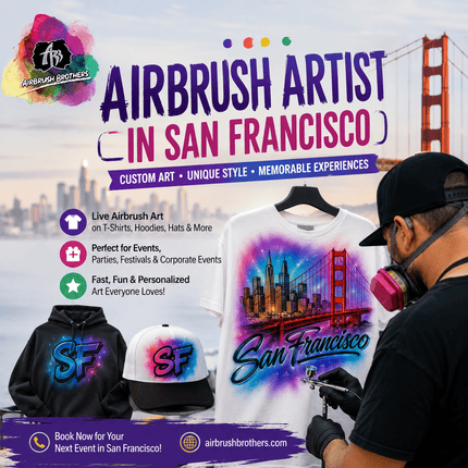 Airbrush Artist in San Francisco – Custom Live Art for Every Event