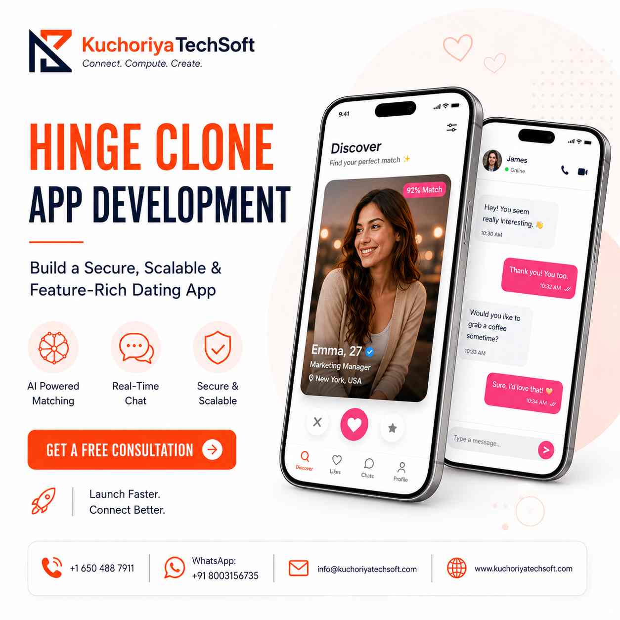 Feature Rich Hinge Clone App Development
