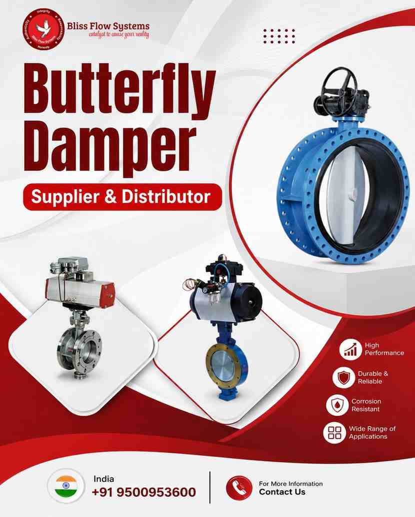 Butterfly Damper Supplier & Distributor in India | BlissFlow Systems