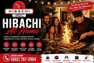 Hibachi at Home – Book a Private Hibachi Chef for Your Next Party